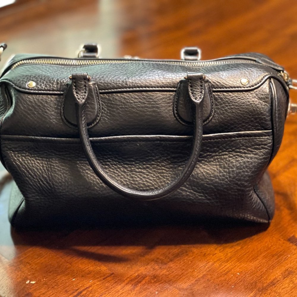 Coach Satchel - black, medium size with shoulder strap - Picture 3 of 7